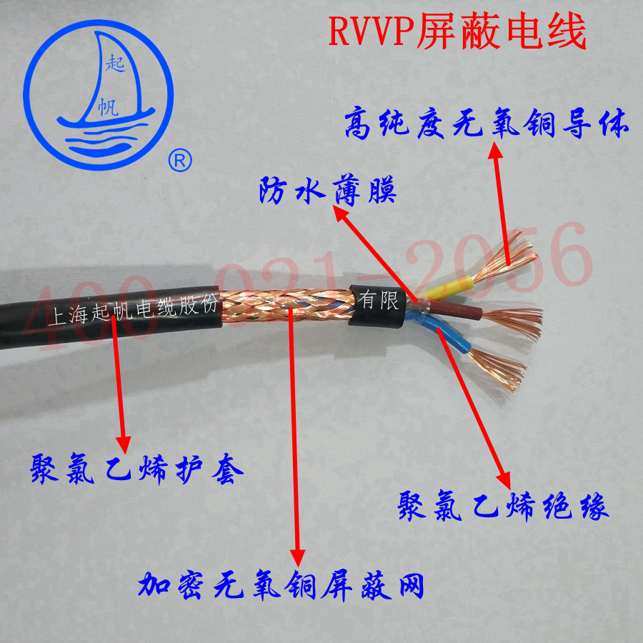 RVVP3X0.75起帆屏蔽線 RVVP3X0.75起帆屏蔽線