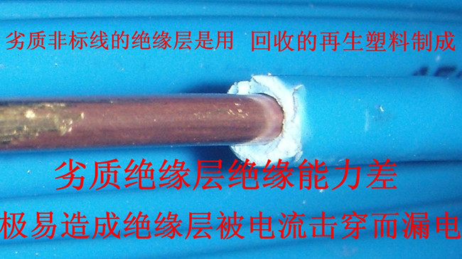 劣質(zhì)電線絕緣 劣質(zhì)電線絕緣
